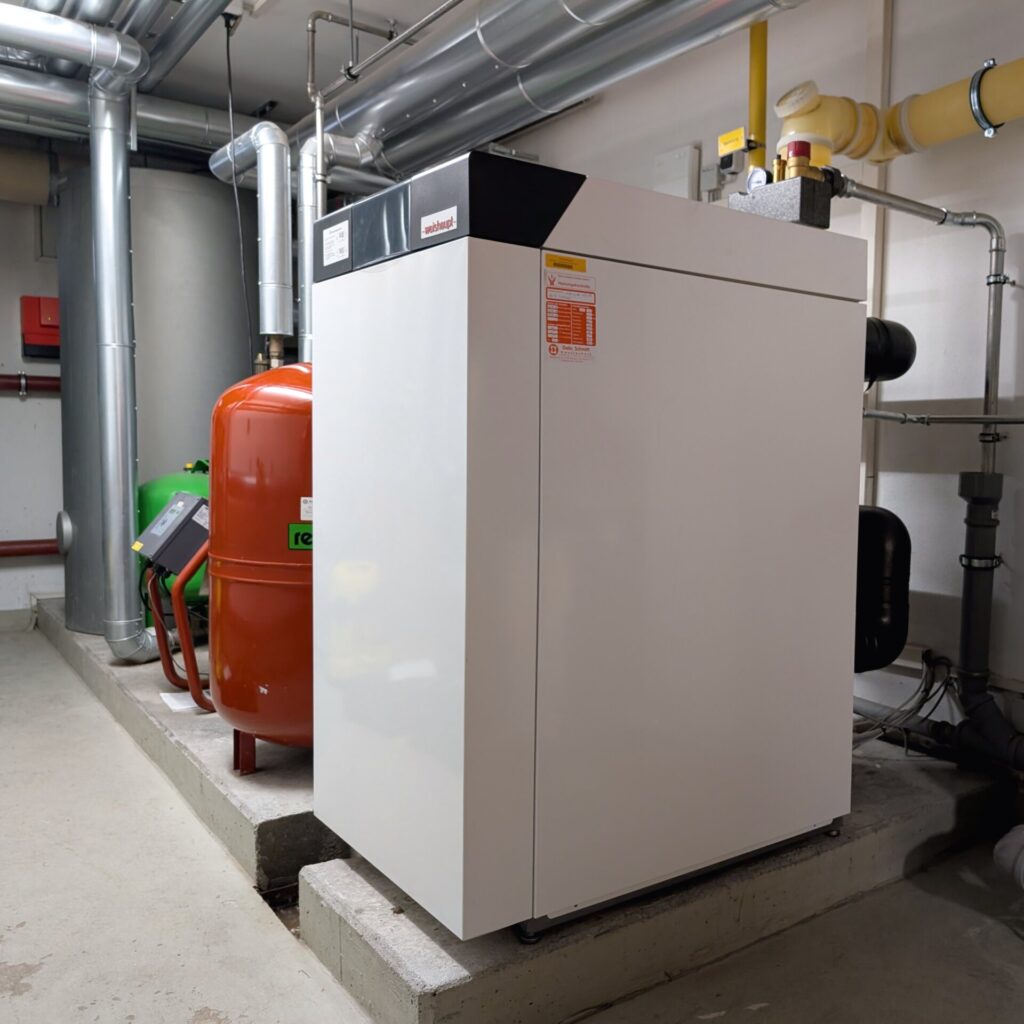 Größere Heizungsanlage im Gewerbeobjekt